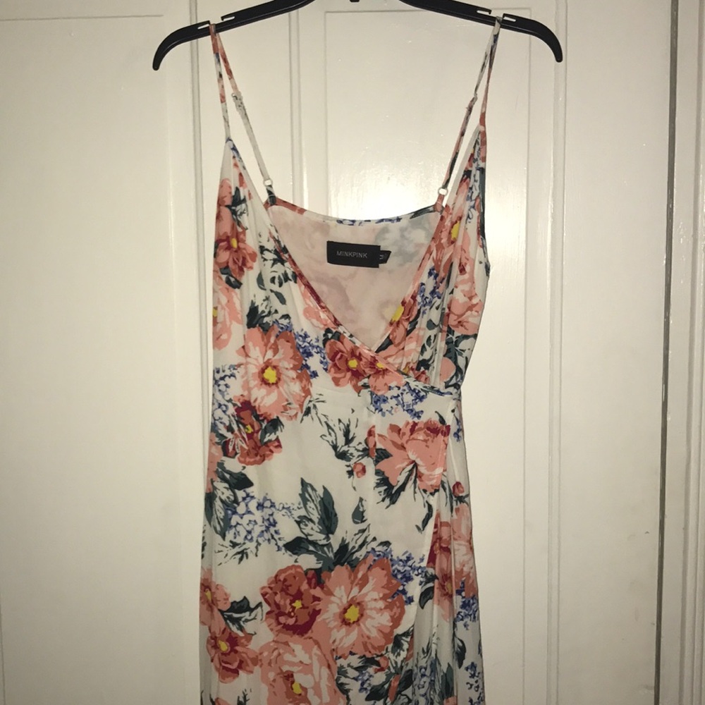 MinkPink Little Blooms maxi wrap dress